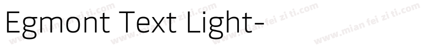 Egmont Text Light字体转换